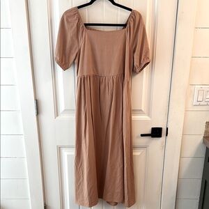 Elegant Tan Women's Dress